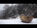 눈 내리는 숲속 싱잉볼 명상음악 1시간 (치유, 차크라, 숙면,명상요가용) Singing bowl meditation in the snowy forest -healing,yoga