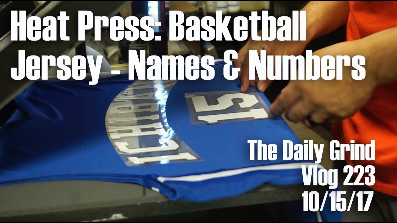 Heat Press: Basketball Jersey - Names 