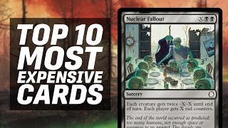 Top 10 Most Expensive New Cards in Fallout Commander! | Magic: The Gathering