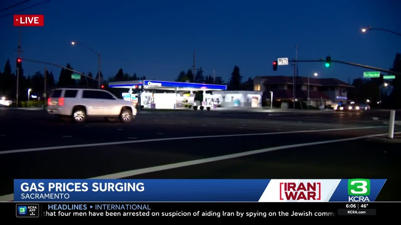 Gas prices surge amid war with Iran - YouTube