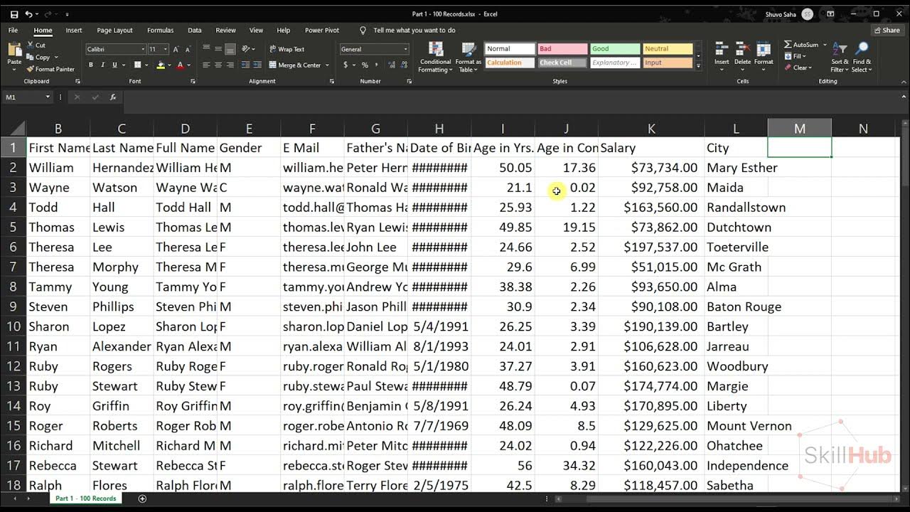 Basic to Advanced Excel and Data Analytics- (Part 3) - YouTube