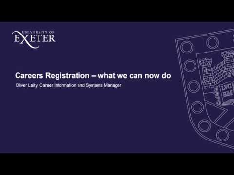 Careers Registration - how has it helped the University of Exeter?