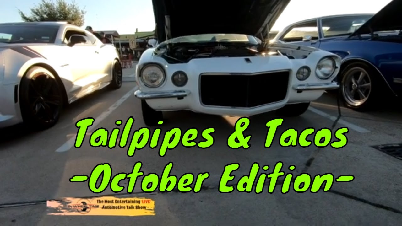 A pair of '73 Camaro's cruize' in to Tailpipes and Tacos - the Pre-owned is a Brinks' Armored Car?!?