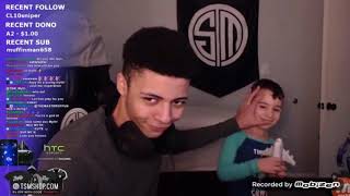 Little Brother Is Myth - tsm myth shows his brother and son live on stream fortnite battle