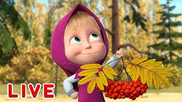 🔴 ПРЯМОЙ ЭФИР! LIVE Маша и Медведь 👱‍♀️🐻 Осенние истории🍂🍁