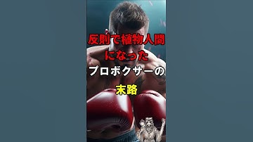 【都市伝説】反則で植物人間になったプロボクサーの末路！？試合中の暴力と審判の放置が招いた悲劇。その結末とは？【ミステリー】 #Shorts