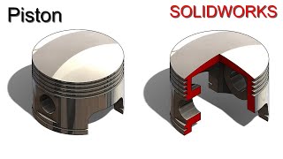 Solidworks Tutorial#42 | Design a Piston.