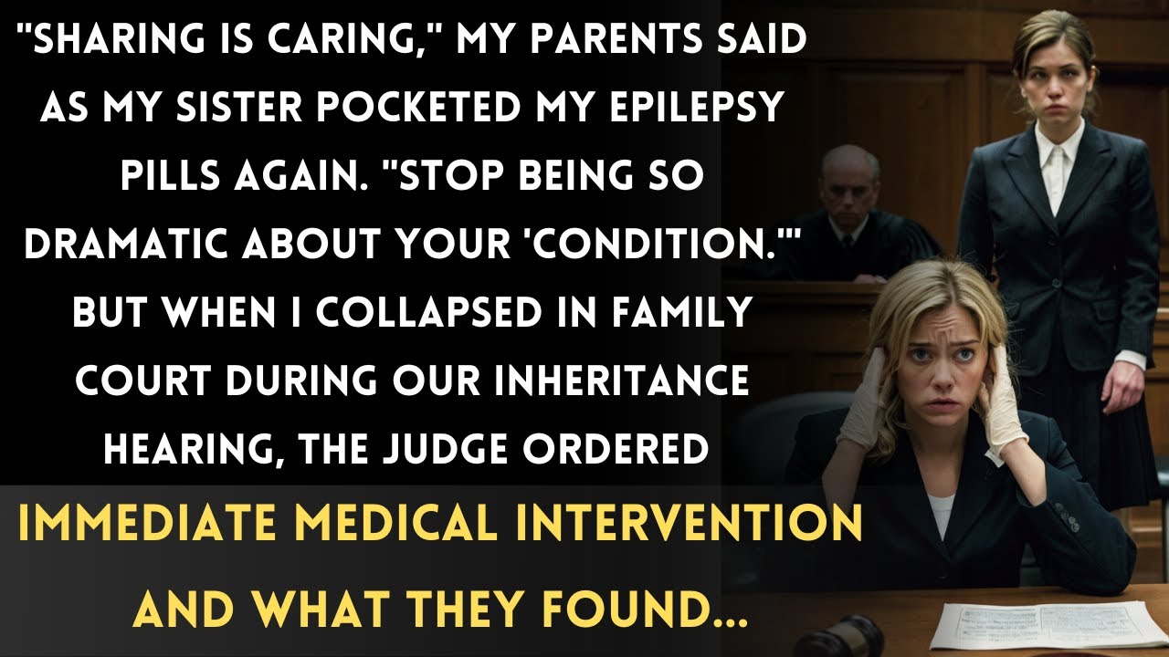 My Sister Stole My Medication—Parents Said I Was Selfish. Then I Had A Seizure In Front Of The Judge