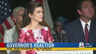 Gov. DeSantis has awkward exchange at First Lady's event