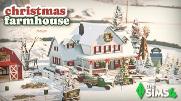 Gezellige kerstboerderij 🎄 | De Sims 4 Speed ​​Build