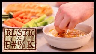 Homemade Cannellini Bean Hummus - Rustic As F%K