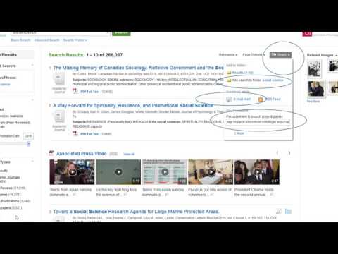 Ebscohost Tutorial