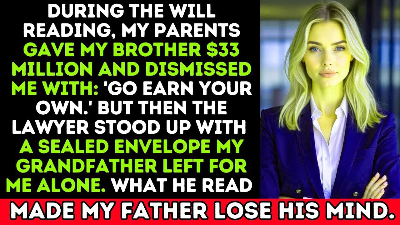 Dad Gave My Brother Everything From Grandpa’s Inheritance, But Then I Slid A Document And They Froze