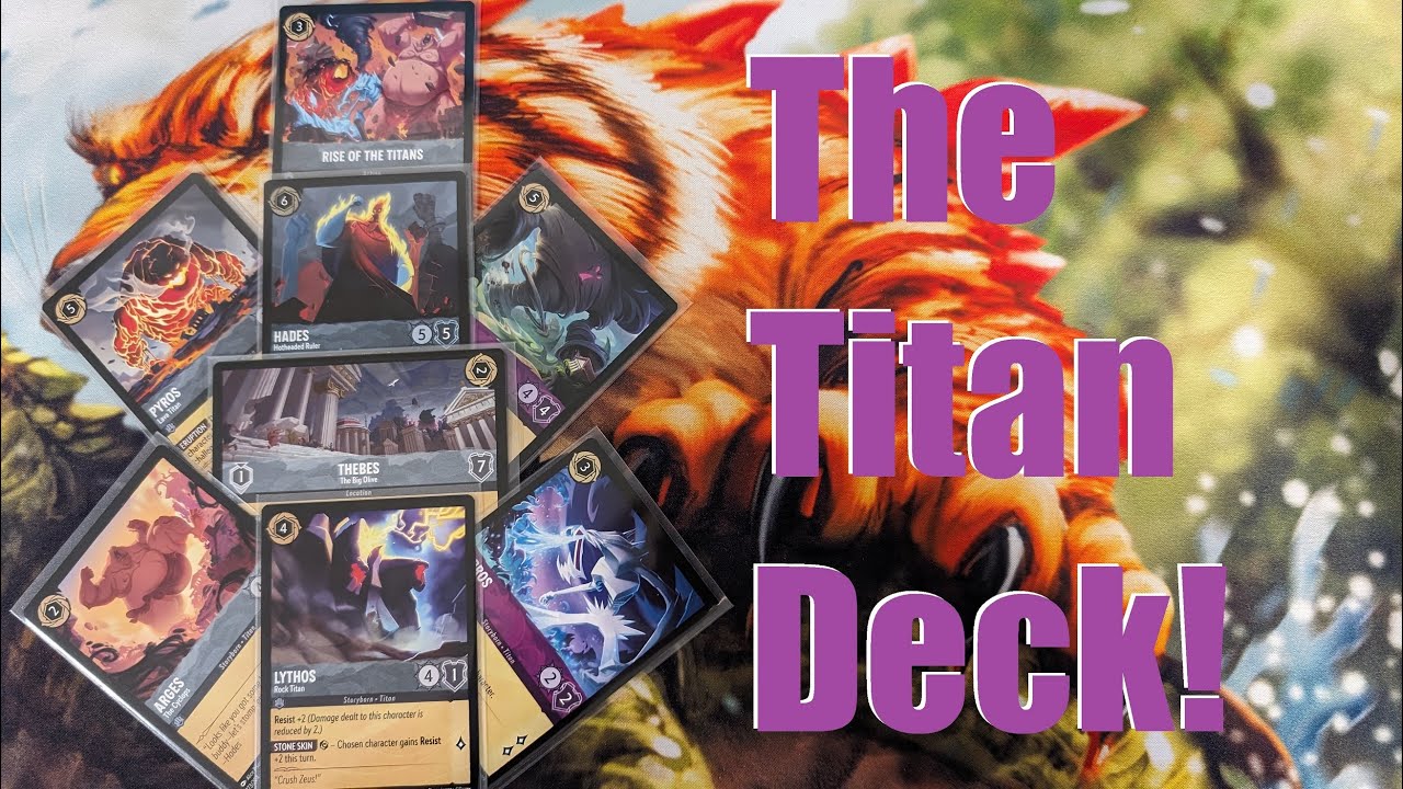 Disney Lorcana Budget Deck tech - The Titan Deck! (Hercules movie