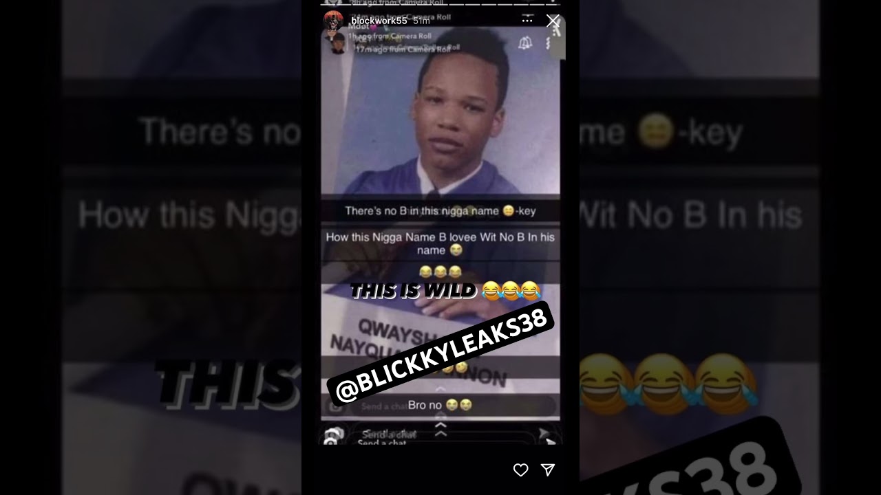 blockwork exposes blovee’s real name on ig 😭😟 