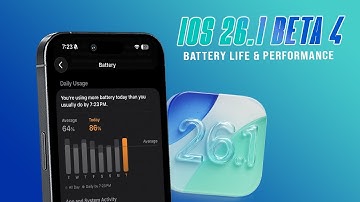 Batterijduur en prestaties van iOS 26.1 Beta 4 (na 24 uur)