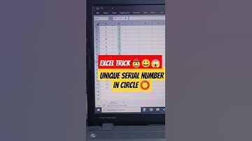 Excel Trick | Unique Serial Number in Circle ⭕ #shorts #trending #exceltutorial #viral #short