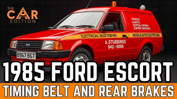 Ford Escort Mk3 uit 1985 rijdt nog steeds fantastisch! Vervanging van distributieriem en achterre...