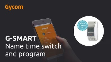 ENG-  G-Smart   Name time switch and program