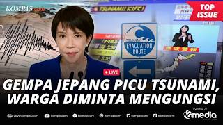[LIVE] - Gempa Jepang M 7,7: Detik-detik Gelombang Tinggi, Dampak, dan Arahan Takaichi