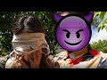 Girlfriend Gets Blindfolded!