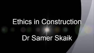 Ethics in Construction