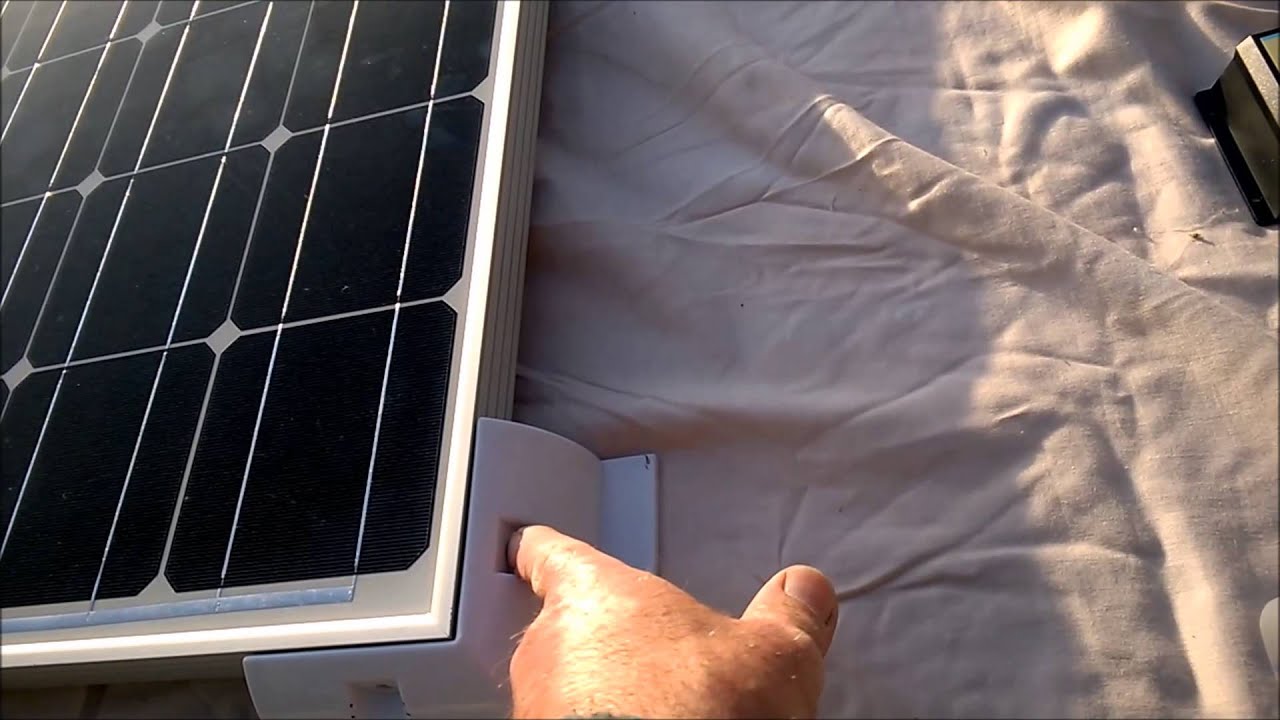 Fitting a solar panel to a motorhome or caravan Part 1 YouTube