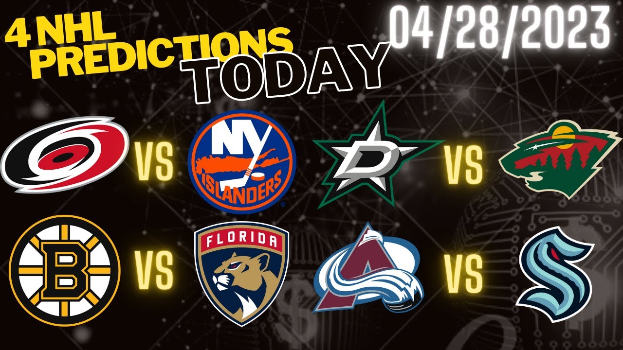 4 FREE NHL Picks Today 4/28/23 NHL Picks and Predictions NHL picks
