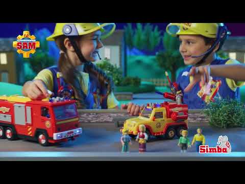 Sam a tűzoltó: Venus 2.0 tűzoltó kocsi fénnyel és hanggal játékszett - Simba Toys video