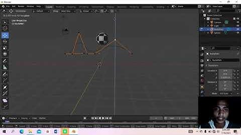 Cara membuat animasi bola patch dengan sebuah lintasan menggunakan aplikasi Blender 3D