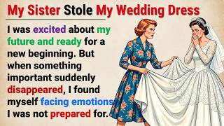 My Sister Jealous My Dream Wedding Dress _ Learn English With Story 🔥 || Graded Reader📚