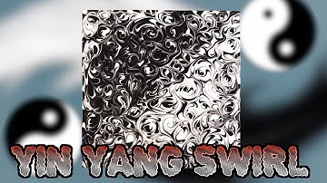 (#46) HOW TO DO A TWO COLOR YIN & YANG SWIRL USING ACRYLIC PAINT TUTORIAL