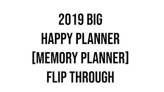 2019 Memory Planner Flip Through [Big Happy Planner® Sticker and Stamps How To]
