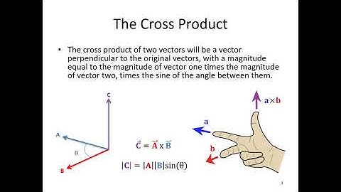 A 1.4 The Cross Product - Video Lecture - JPM