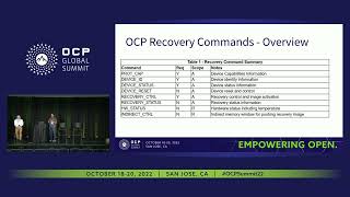 secure device recovery using ocp recovery