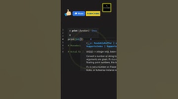 Convert binary, hexadecimal, octal numbers to decimal numbers with this | At A Glance! |#python #ai