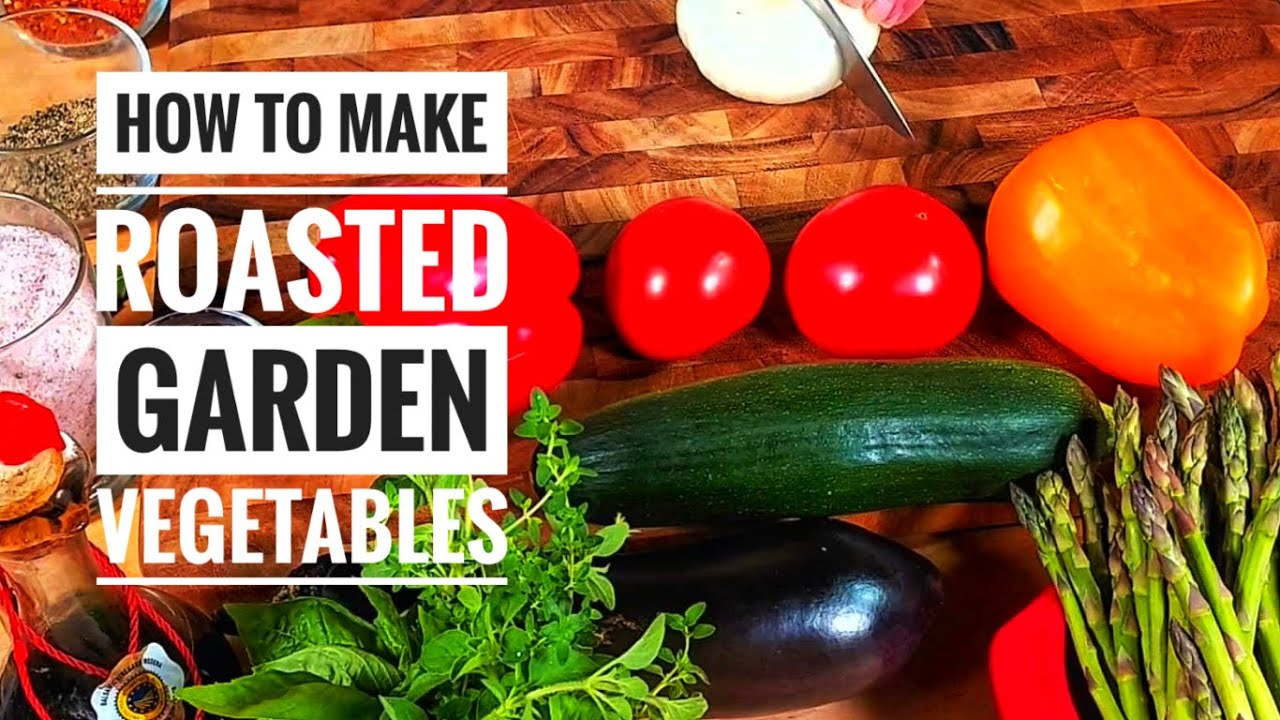 Roasted garden vegetables over creamy orzo Inexpensive and delicious