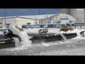 (4K)小樽港・勝納埠頭～海で融雪！