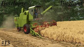 LS25 Timelapse Birgland #13 Gerste dreschen mit dem Claas Mecator 75!