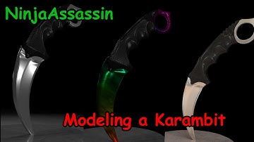 Modeling a Karambit-Blender