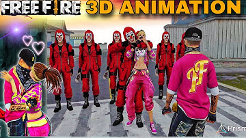 Free fire 3d Animation❤️|| how to edit free fire 3d animation in prizma 3d android  #freefire