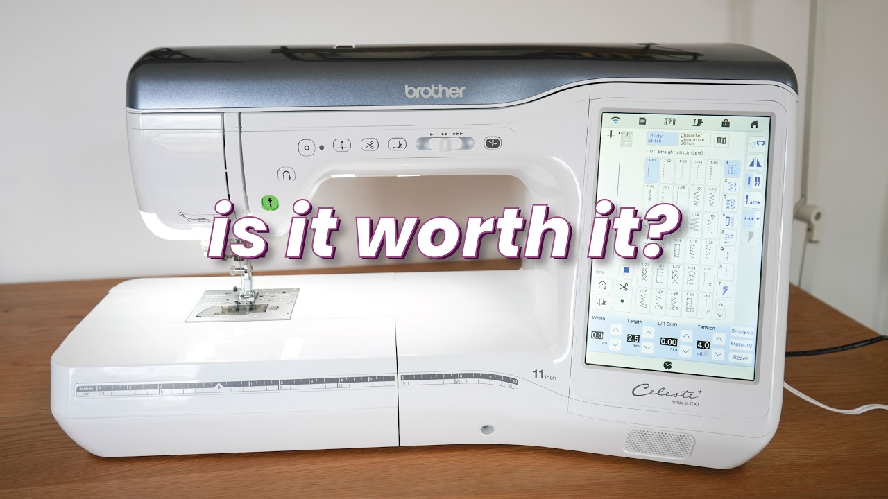 New advanced sewing machine: Brother Celeste CX1 - YouTube