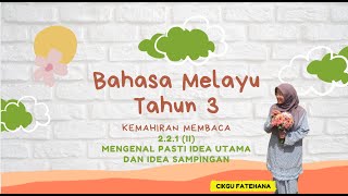 PDPR BM TAHUN 3 - IDEA UTAMA DAN IDEA SAMPINGAN PDPR BM TAHUN 3 - IDEA UTAMA DAN IDEA SAMPINGAN