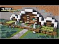 ⛏️ MINECRAFT :: ⛄ How to Build a Winter Style Hobbit House ❄️ [마인크래프트 겨울 느낌의 호빗 야생 집짓기 건축 강좌]