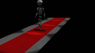 ET walking in blender with armature