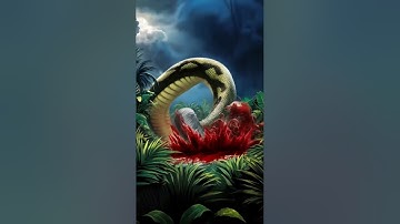 🐍 Rắn Vs Rết Khổng Lồ | Trận Chiến Bảo Vệ Lãnh Thổ Trong Rừng Tối 🐛 | #Shorts