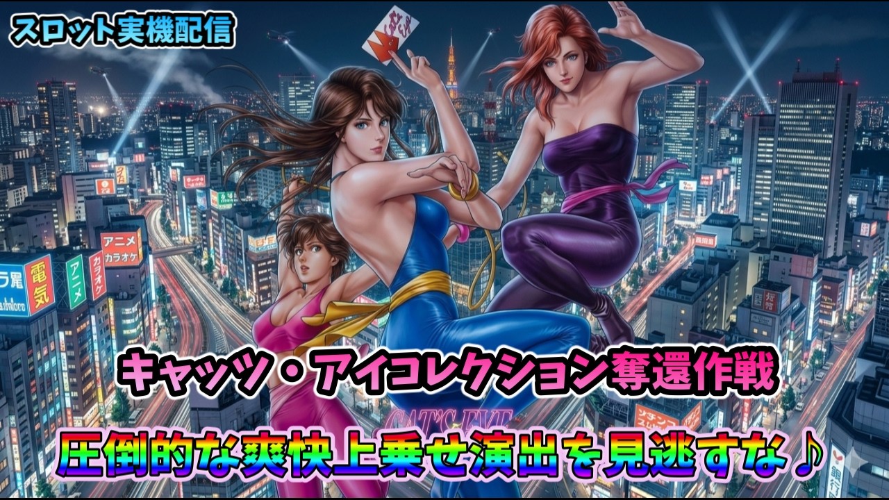 パチスロライブ】家スロホビー配信【キャッツアイコレクション奪還作戦