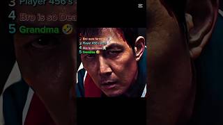 Ranking The Funnest Squid Game Moments part 3 😂 #shorts