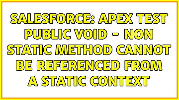 Salesforce: apex test public void - Non static method cannot be referenced from a static context