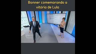 Bonner comemorando a vitória de Lula. screenshot 4